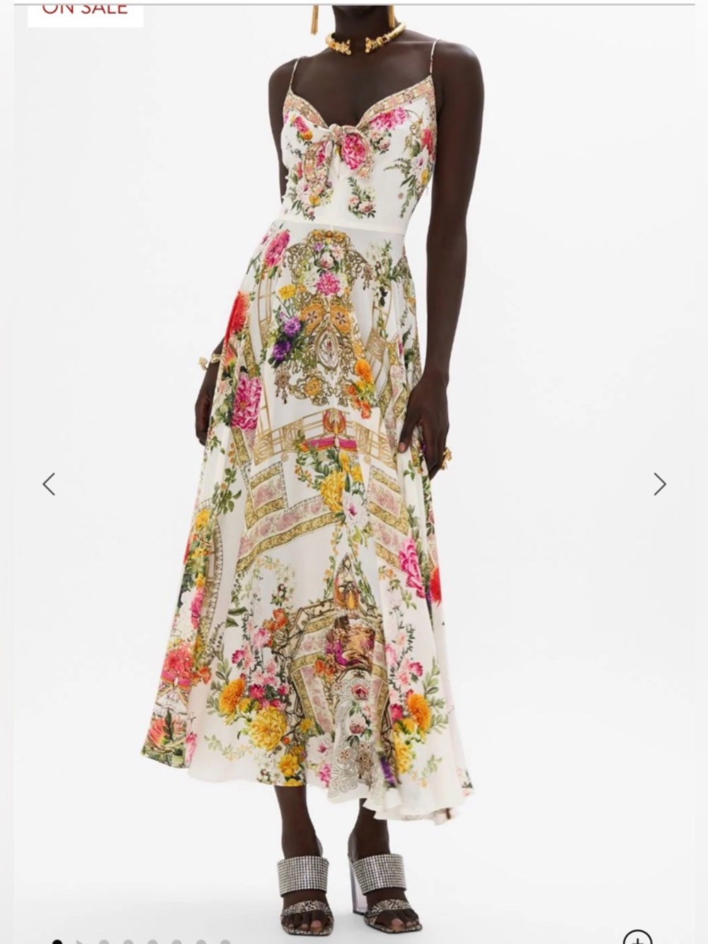 NWOT EGYPTIAN ROSE 🌹 LING TIE DRESS SILK MEDIUM